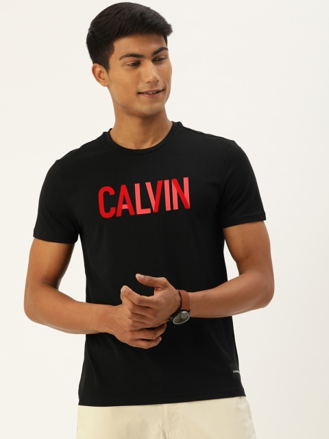 

Calvin Klein Jeans Men Black Printed Round Neck T-shirt