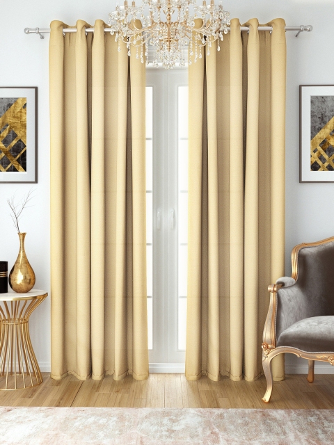 

Aura Beige Room Darkening Single Long Door Curtain