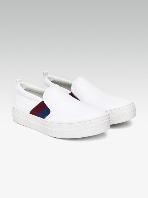 

Steve Madden Women White Slip-On Sneakers