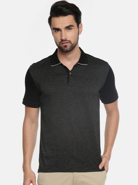 

Allen Solly Men Black Solid Polo Collar T-shirt