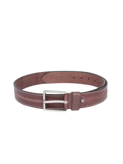 

Flying Machine Men Brown Solid Leather Belt
