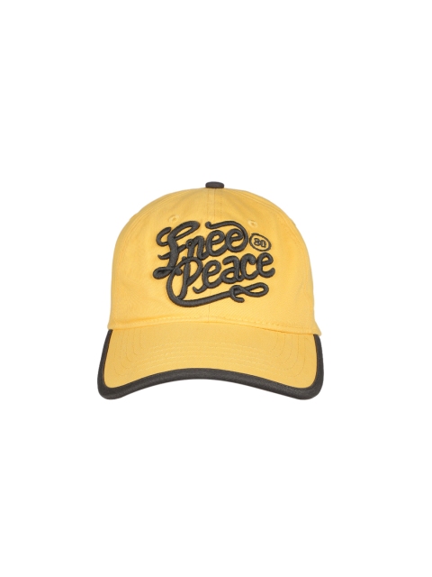 

Flying Machine Men Yellow Embroidered Baseball Cap