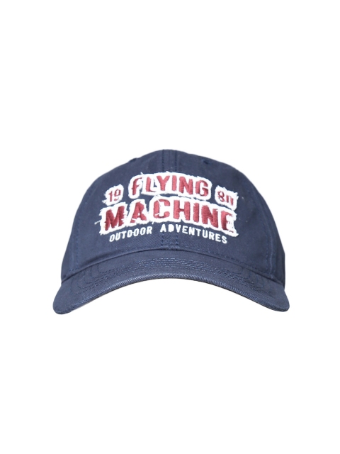 

Flying Machine Men Navy Blue Embroidered Baseball Cap