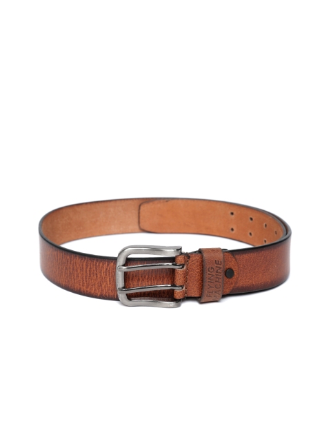

Flying Machine Men Brown Leather Belt
