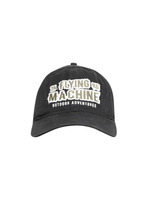

Flying Machine Men Black Embroidered Baseball Cap