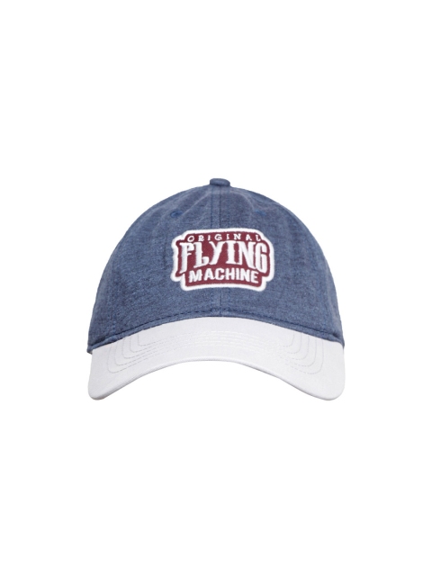 

Flying Machine Men Navy & Grey Embroidered Baseball Cap, Navy blue