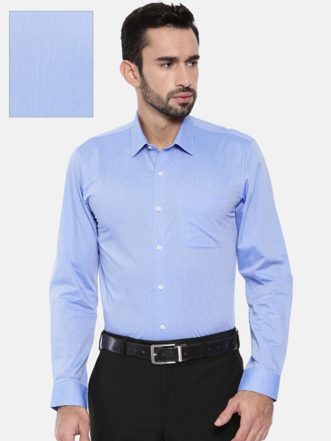 

Peter England Men Blue Slim Fit Solid Formal Shirt