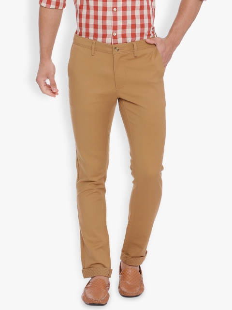 

Basics Men Khaki Tapered Fit Solid Chinos