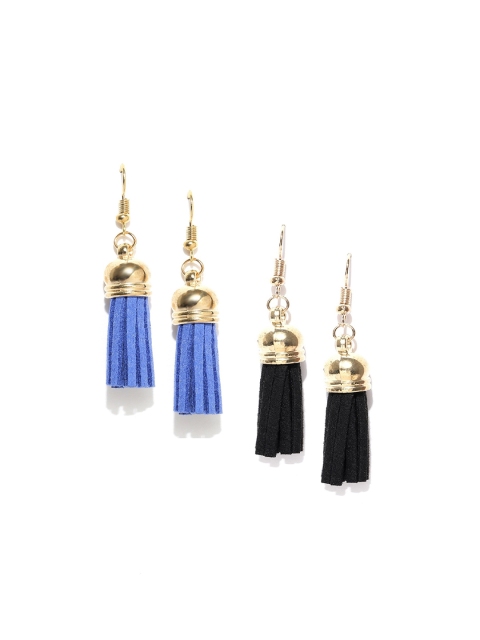 

OOMPH Set Of 2 Drop Earrings, Gold