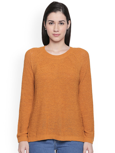 

Annabelle by Pantaloons Women Mustard Yellow Solid Pullover
