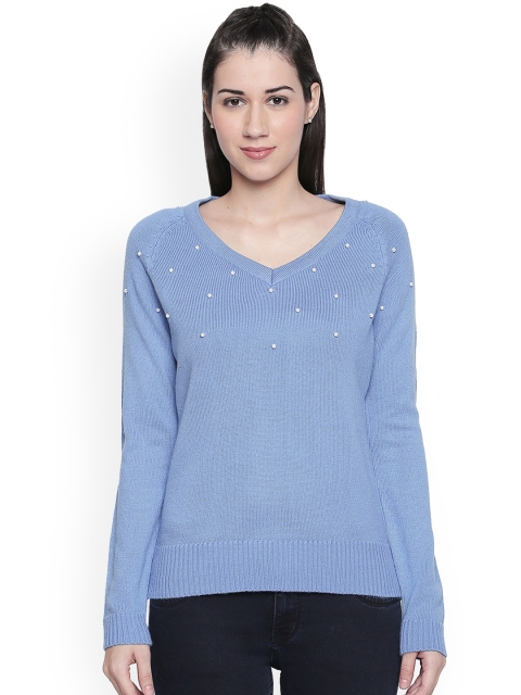 

Annabelle by Pantaloons Women Blue Solid Pullover