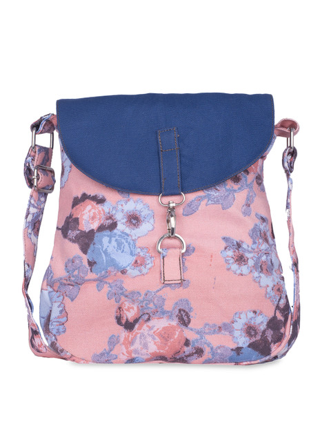 

Vivinkaa Blue & Pink Printed Sling Bag