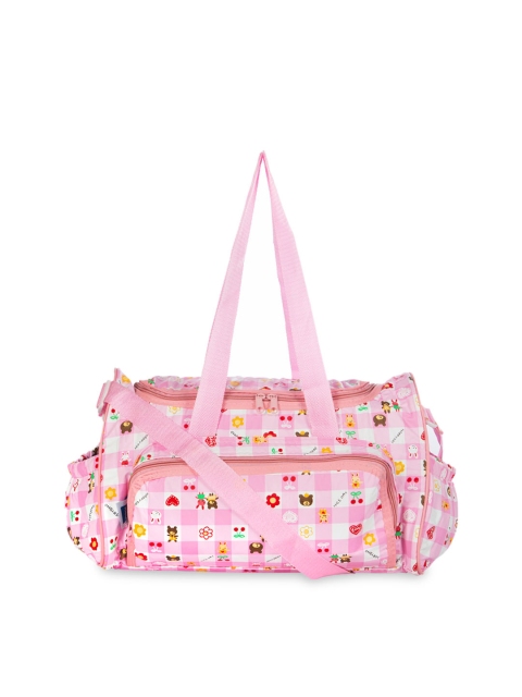 

MeeMee Unisex Pink Printed Messenger Bag