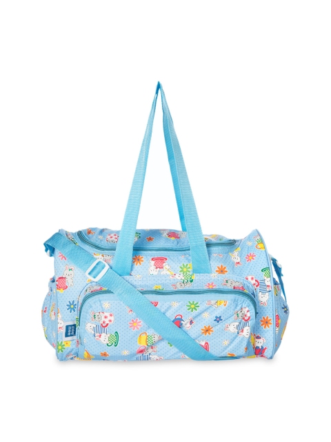 

MeeMee Unisex Blue Printed Messenger Bag