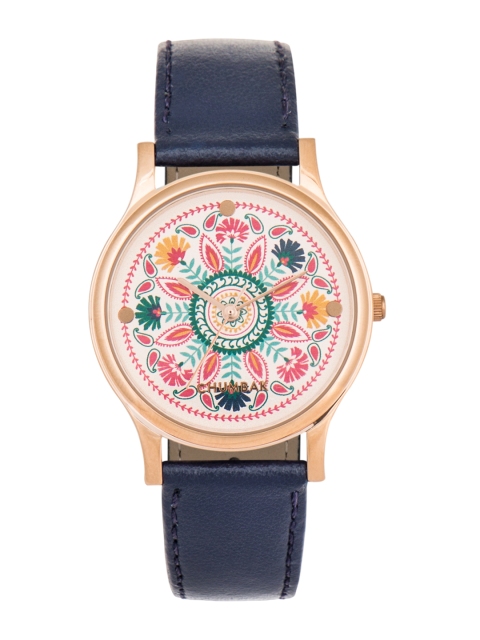 

Chumbak Women Red & Navy Blue Analogue Watch 8907605053337