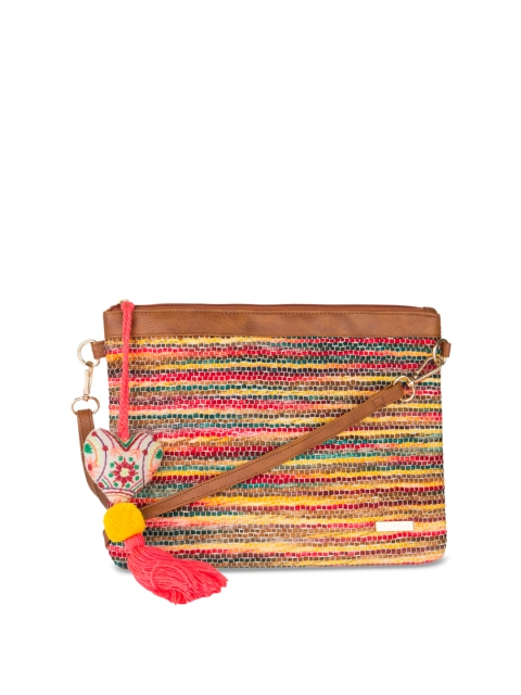 

Chumbak Women Multicoloured Textured Sling Bag, Multi
