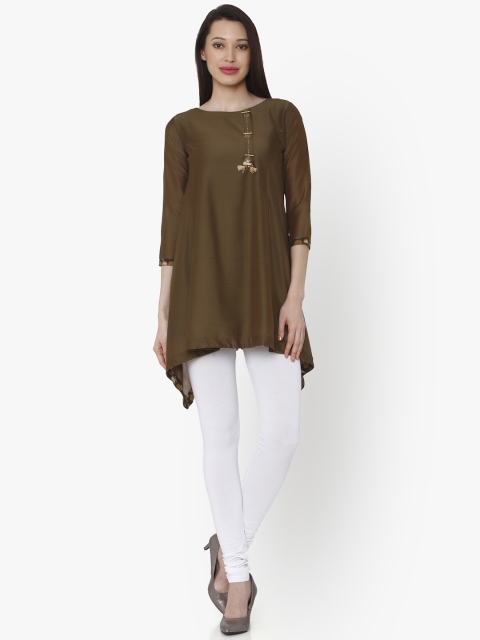 

RAISIN Brown Solid Tunic