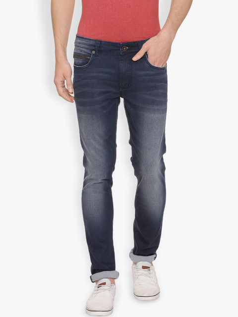

Basics Men Blue Skinny Fit Low-Rise Clean Look Stretchable Jeans