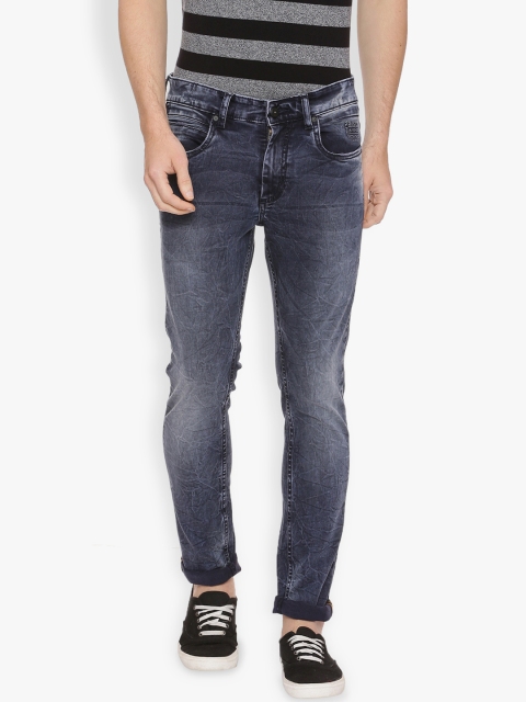 

Basics Men Blue Skinny Fit Low-Rise Clean Look Stretchable Jeans