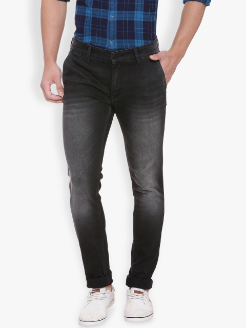 

Basics Men Black Skinny Fit Low-Rise Clean Look Stretchable Jeans
