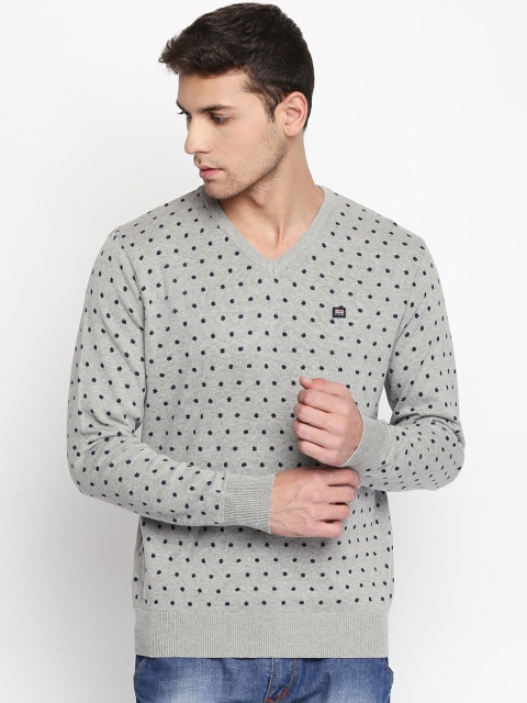 

BYFORD by Pantaloons Men Grey Printed Pullover
