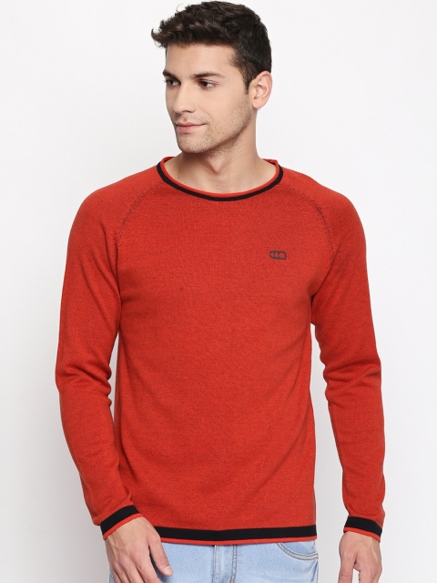 

Ajile by Pantaloons Men Orange Solid Pullover