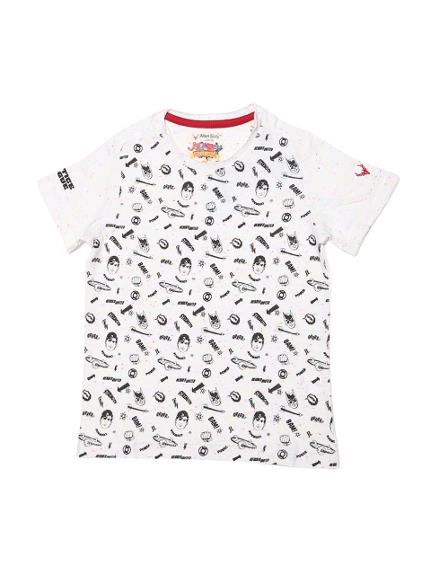 

Allen Solly Junior Boys White Printed Round Neck T-shirt