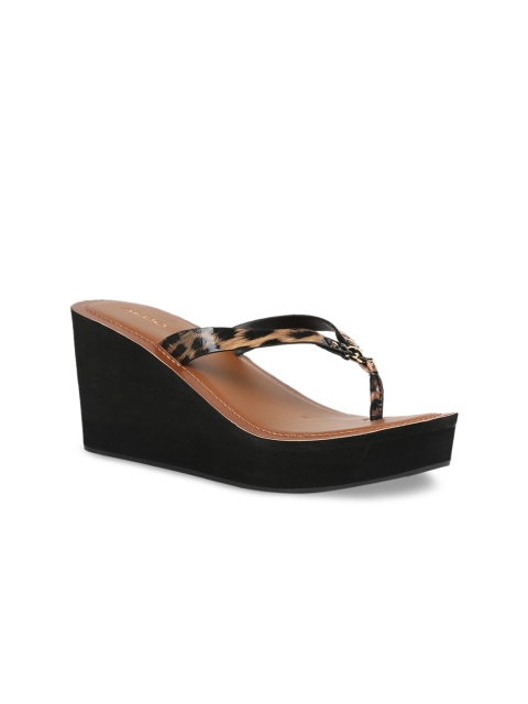 

ALDO Women Brown Solid Thong Flip-Flops