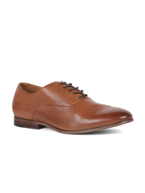 

ALDO Men Brown Formal Leather Oxfords
