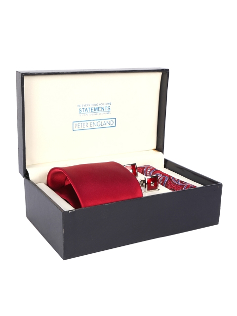 

Peter England Men Red Accessory Gift Set