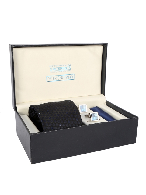 

Peter England Men Blue Accessory Gift Set