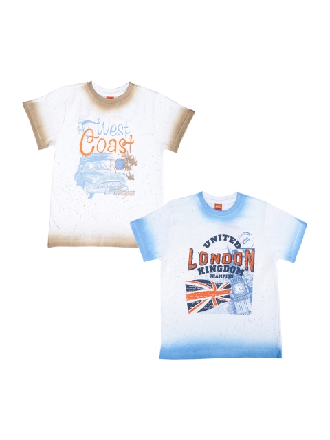 

Dollar Champion Kidswear Boys Pack Of Two Printed T-shirts, Blue