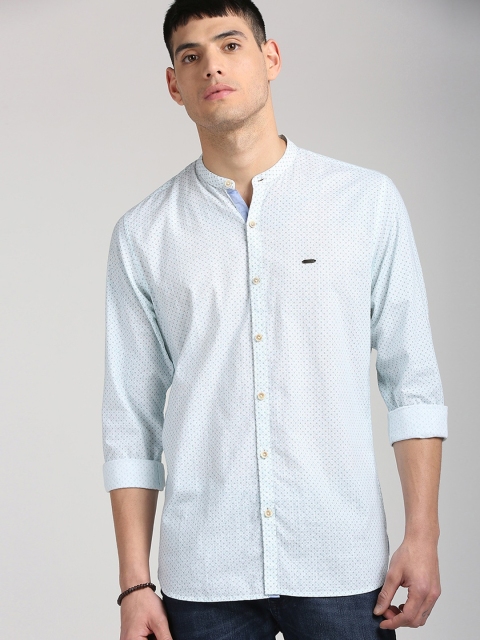 

Peter England Casuals Men Blue Slim Fit Printed Casual Shirt