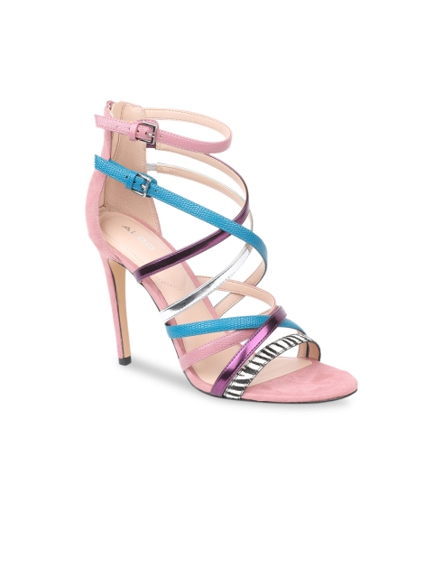 

ALDO Women Multicoloured Colourblocked Gladiators, Multi