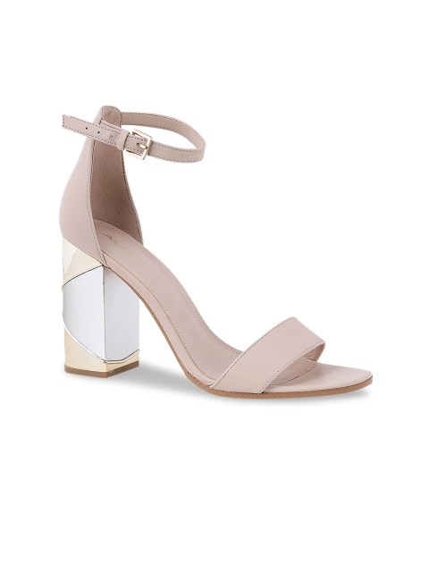 

ALDO Women Beige Solid Sandals