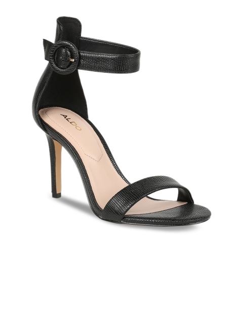 

ALDO Women Black Woven Design Sandals