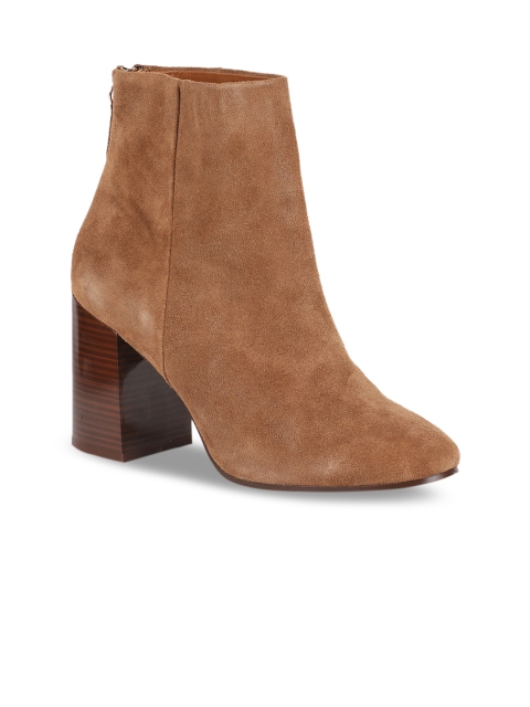 

ALDO Women Brown Solid Heeled Boots