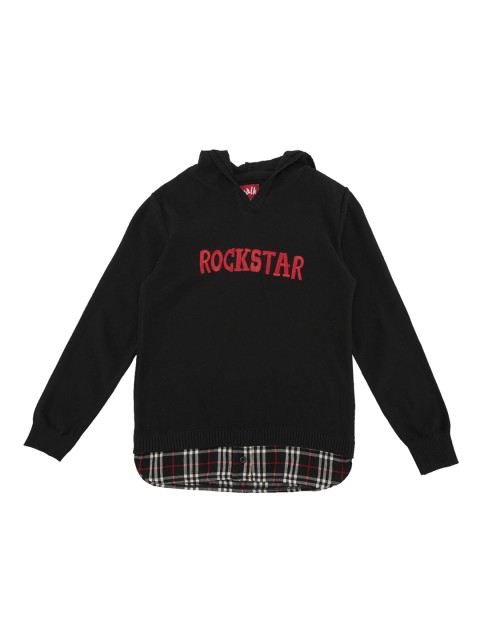 

CHALK by Pantaloons Boys Black Solid Pullover