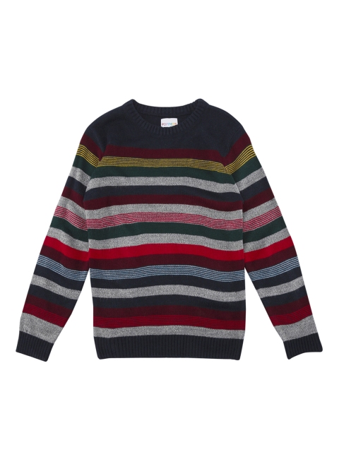 

POPPERS by Pantaloons Boys Multicoloured Striped Pullover, Multi