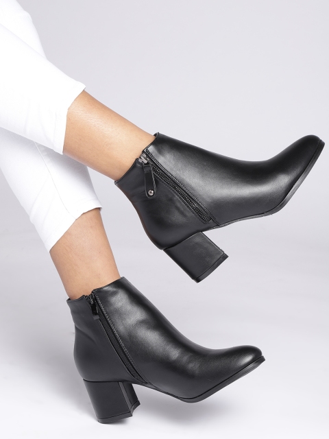 

CORSICA Women Black Solid Heeled Boots