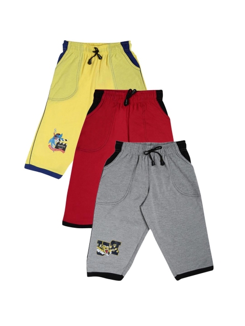 

Dollar Champion Kidswear Boys Pack Of 3 Lounge Shorts MCBB-444-PO3, Red