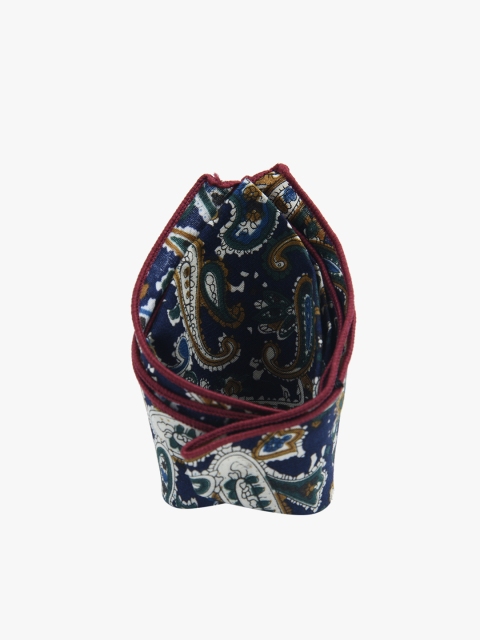 

Tossido Men Blue Paisley Printed Pocket Square