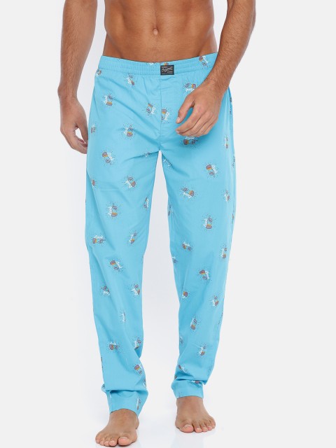 

Jack & Jones Men Blue Printed Pyjamas 2026955004