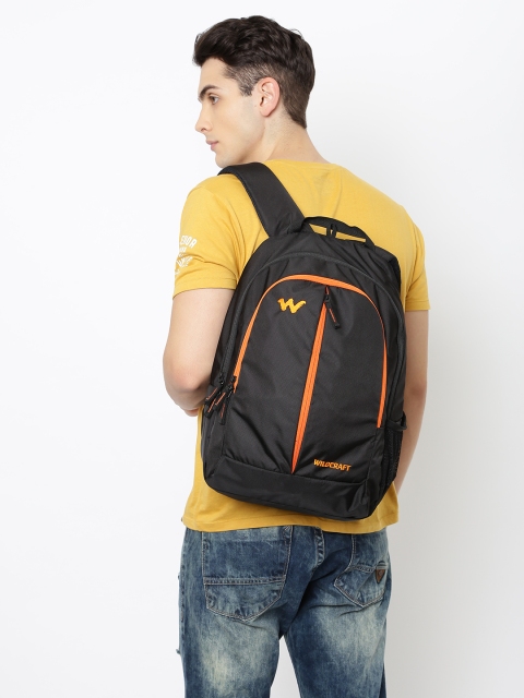 

Wildcraft Unisex Black Solid Backpack