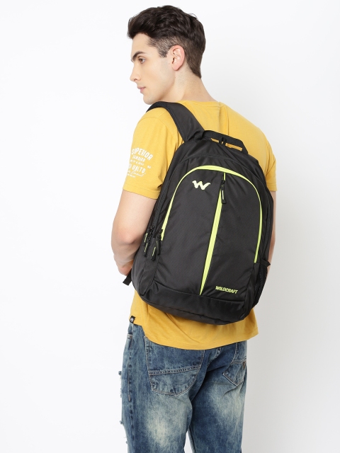 

Wildcraft Unisex Black Solid Backpack
