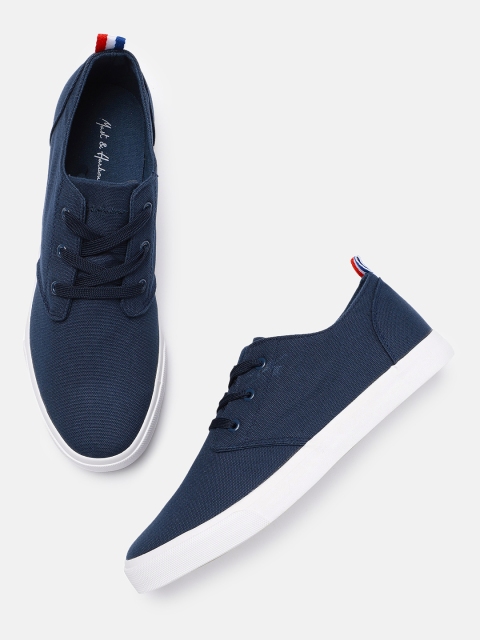

Mast & Harbour Men Navy Blue Sneakers