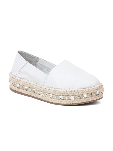 

ALDO Women White Slip-On Sneakers