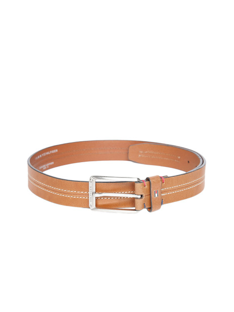 

Tommy Hilfiger Men Tan Brown Solid Leather Belt