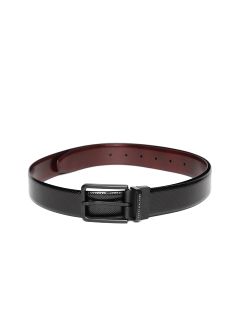 

Tommy Hilfiger Men Black Textured Belt
