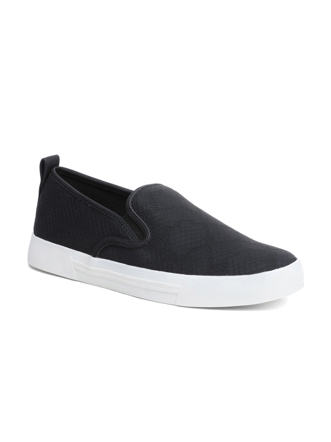 

Call It Spring Women Black Textured Slip-On Sneakers